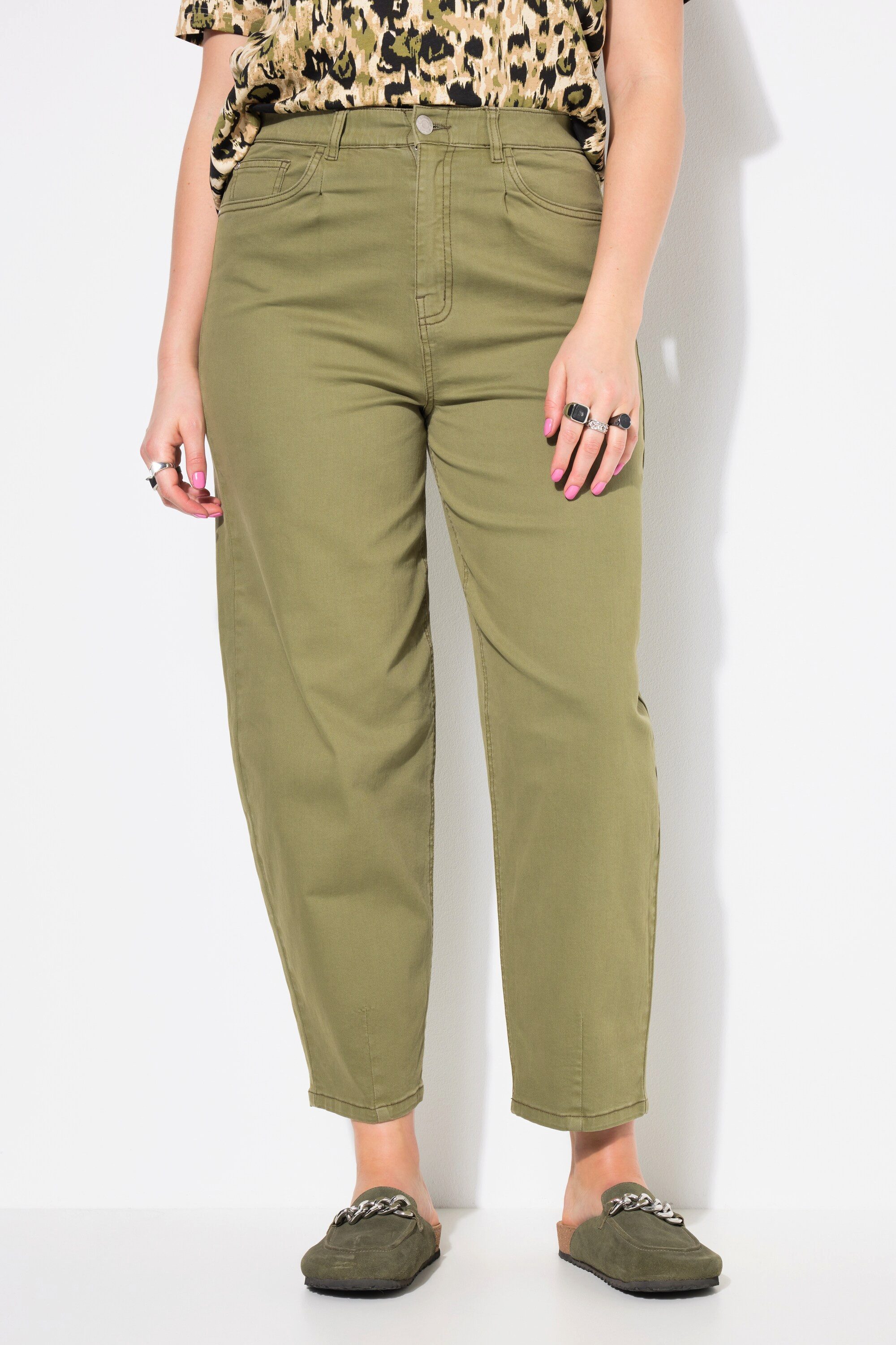 Studio Untold Regular-fit-Jeans Ballon-Jeans 5-Pocket elastischer Twill günstig online kaufen