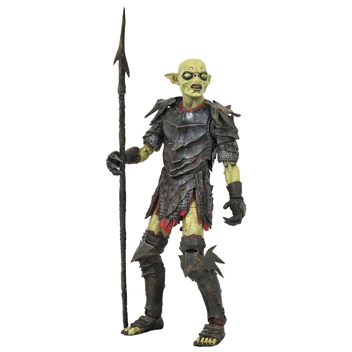 Diamond Select Toys Actionfigur Herr der Ringe, (Deluxe Action Figur ca. 18 cm), mit Zubehör und Diorama-Base