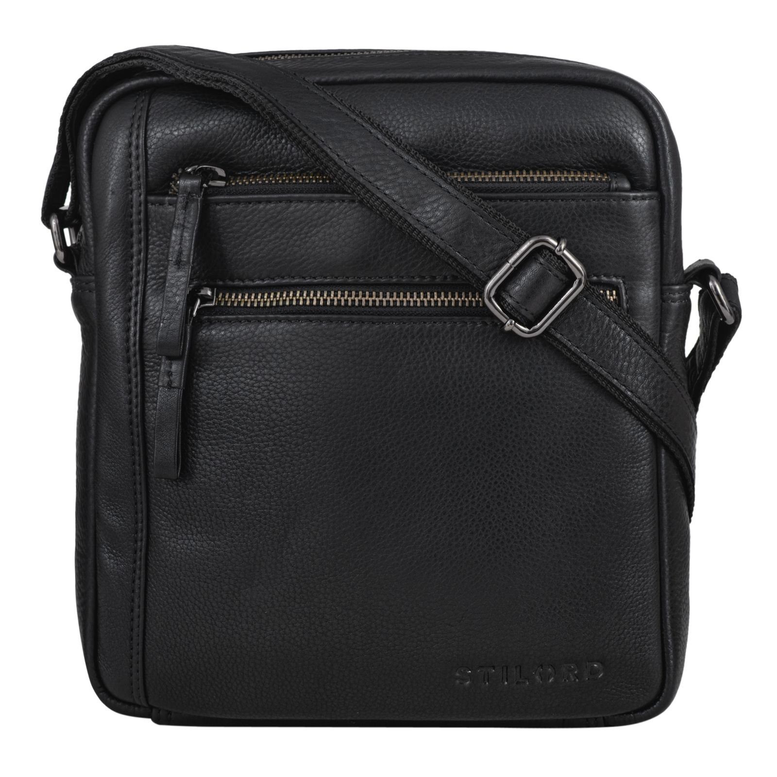 STILORD Schultertasche "Garcia" Kleine Umhängetasche Echtleder