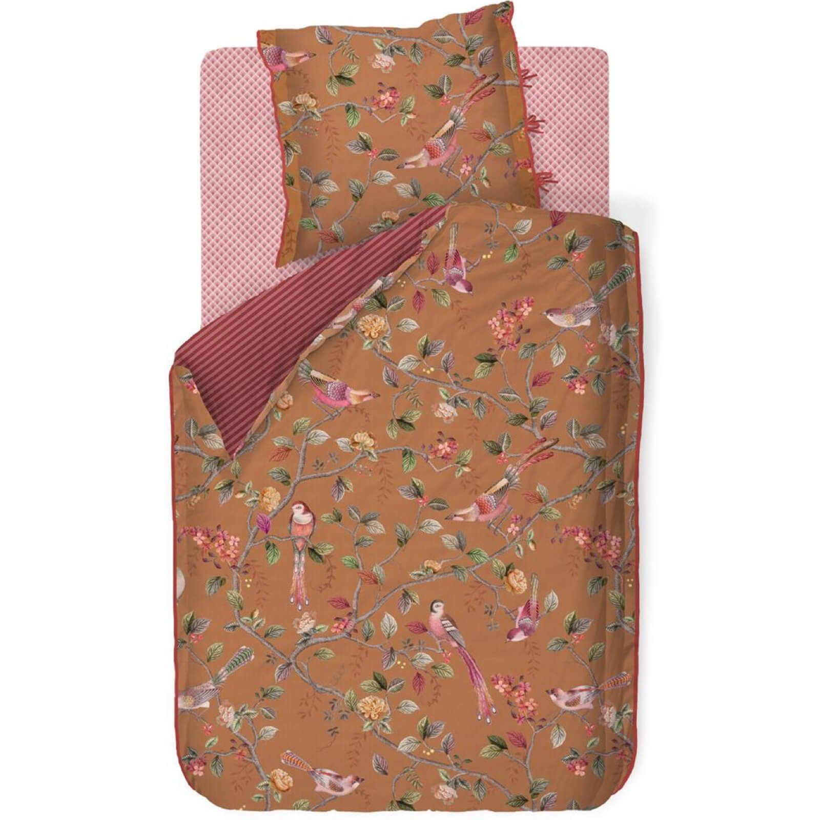 PiP Studio Bettwäsche Good Nightingale Braun, Perkal, 2 teilig, Zweige, Äst günstig online kaufen