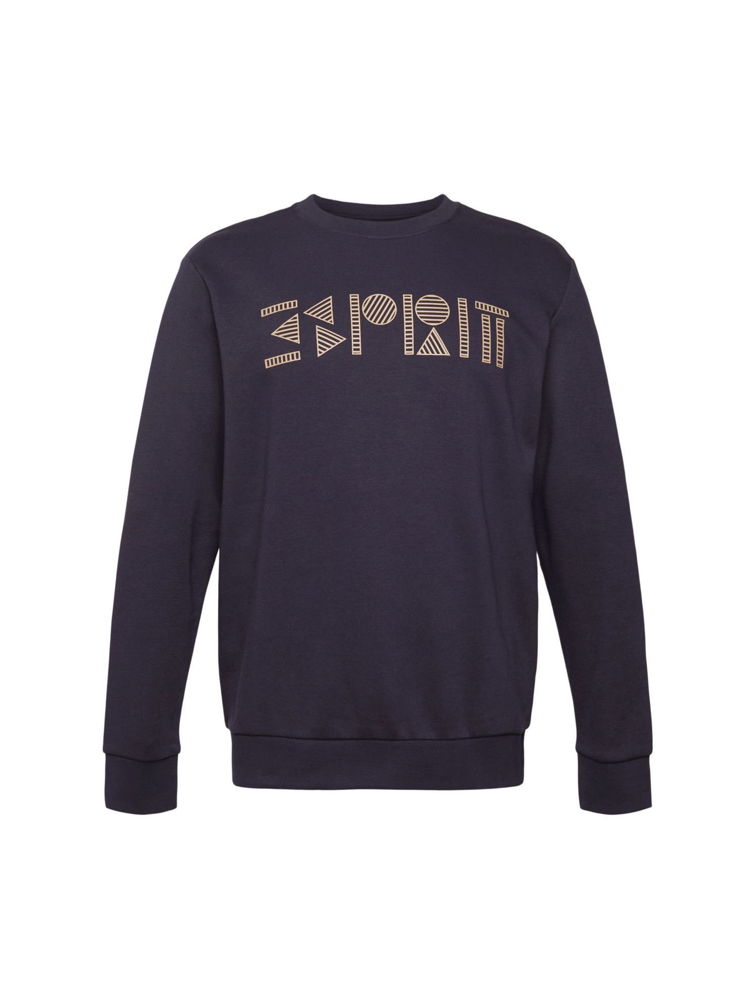 Esprit Sweatshirt Rundhals-Sweatshirt mit Logoprint (1-tlg) NAVY