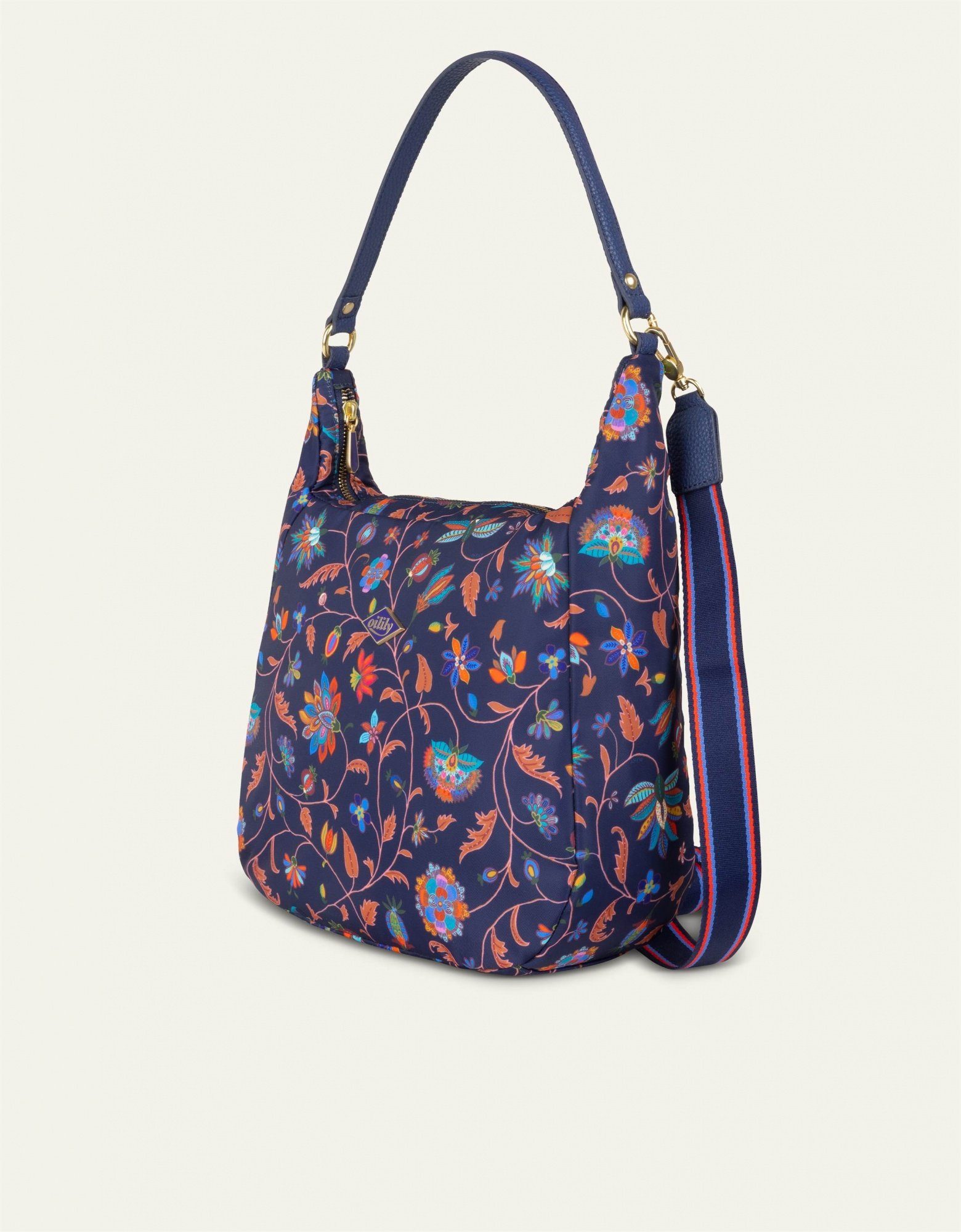 Oilily Schultertasche Mary Shoulder Bag Joy Flowers Eclipse