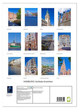 CALVENDO Wandkalender HAMBURG Vertikale Ansichten (Premium, hochwertiger DIN A2 Wandkalender 2023, Kunstdruck in Hochglanz)