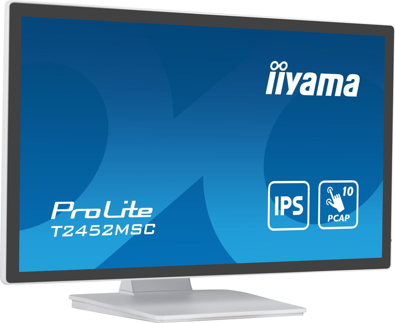 Iiyama T2452MSC-W1 24IN WHITE BONDED P TOUCH 1920X1080 IPS-PANEL FLAT B TFT-Monitor (1920 x 1080 px, Full HD, 14 ms Reaktionszeit, 60 Hz, IPS, Touchscreen, Lautsprecher, HDCP)