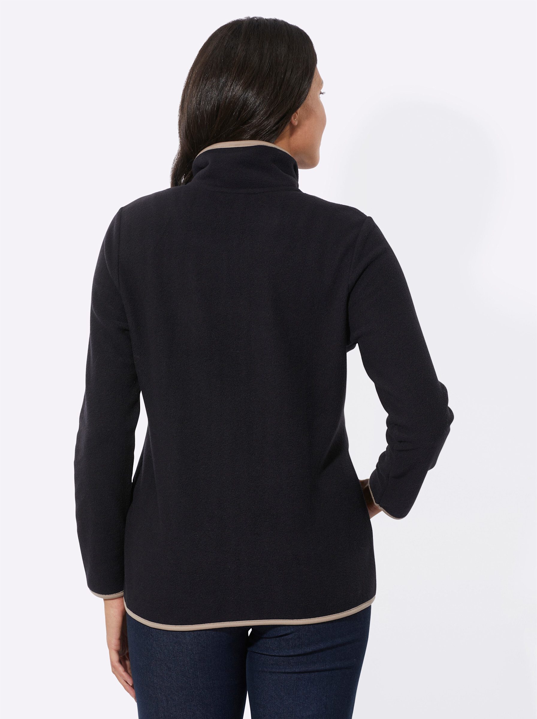 Sieh an! Fleecejacke Fleece-Jacke Langarm günstig online kaufen
