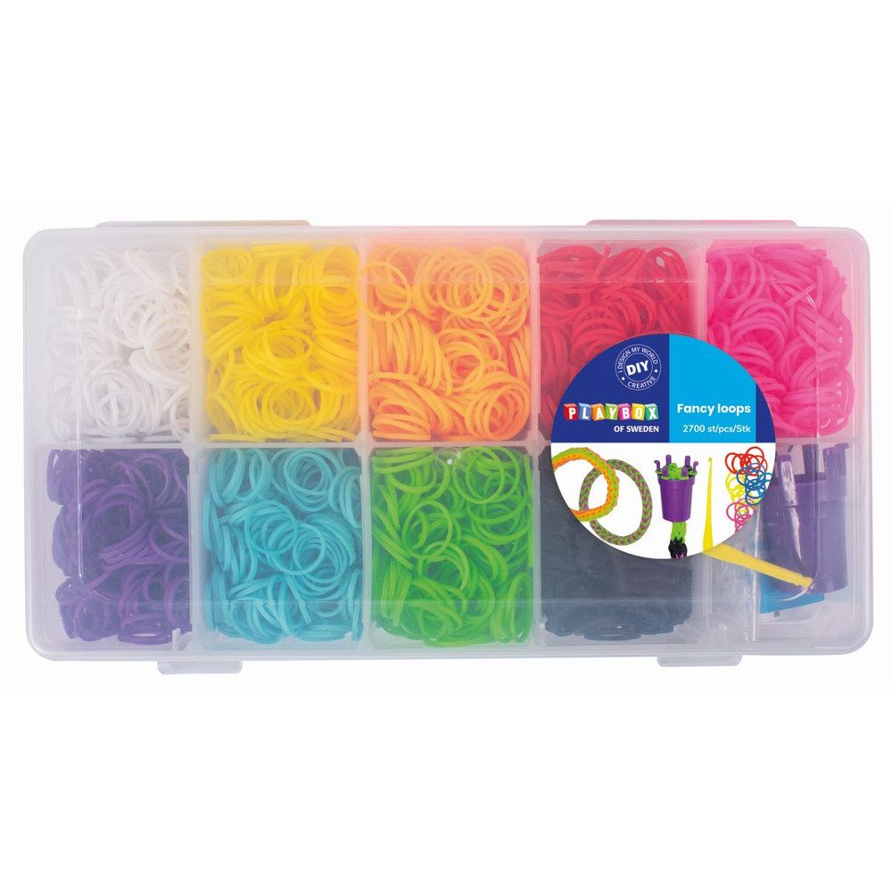 Playbox Kreativset Fancy loops - Loombands - 2700 Stück
