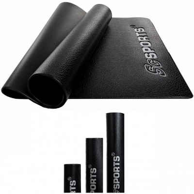 ScSPORTS® Bodenschutzmatte Bodenmatte Bodenschutzmatte Unterlegmatte für Fitnessgeräte