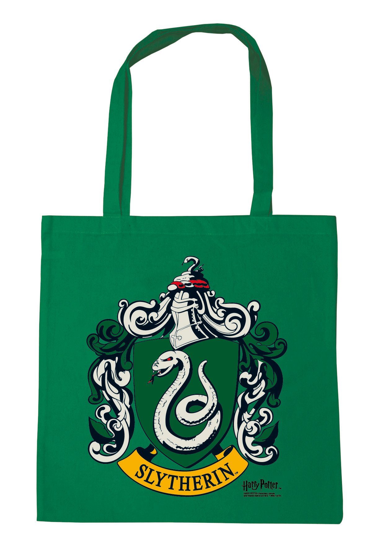 Schultertasche Slytherin-Motiv mit Logo, Slytherin Potter LOGOSHIRT Harry -