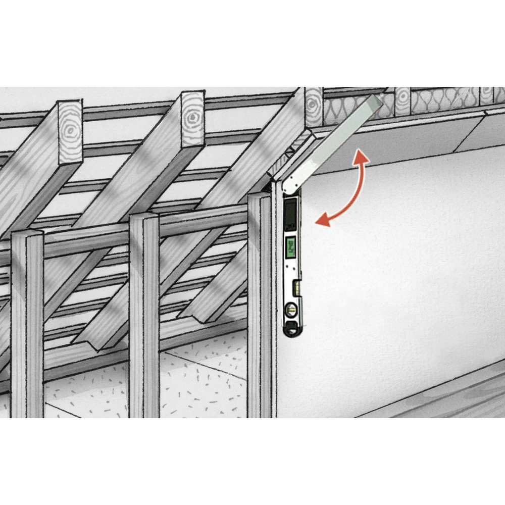 LASERLINER Winkelmesser Laserliner ARCOMASTER 40 075.130A-40 Digitaler Winkelmesser 400 mm 2, L:42.00 cm, (ARCOMASTER 40)