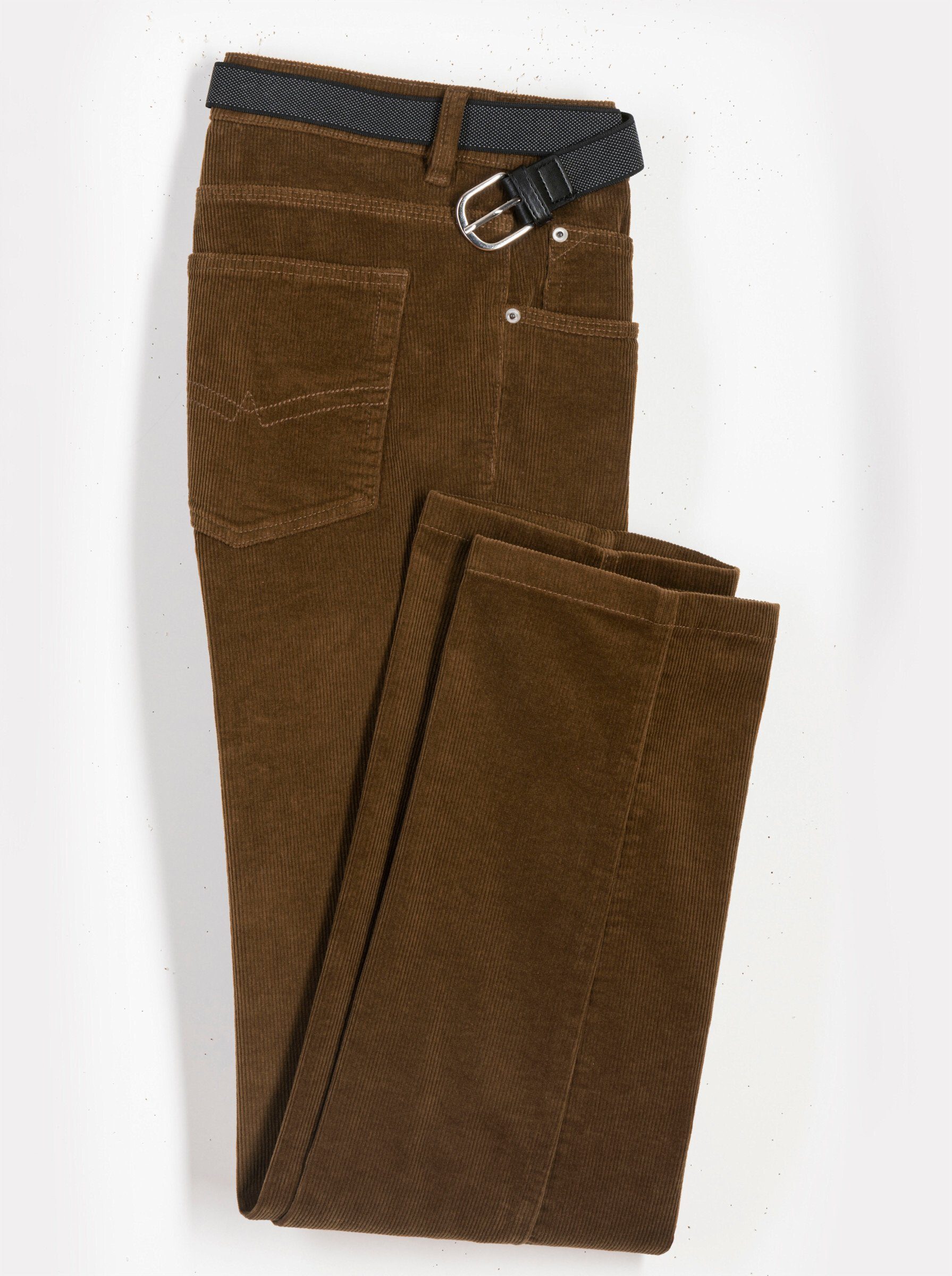 Sieh an! Chinohose Cord-Hose normal