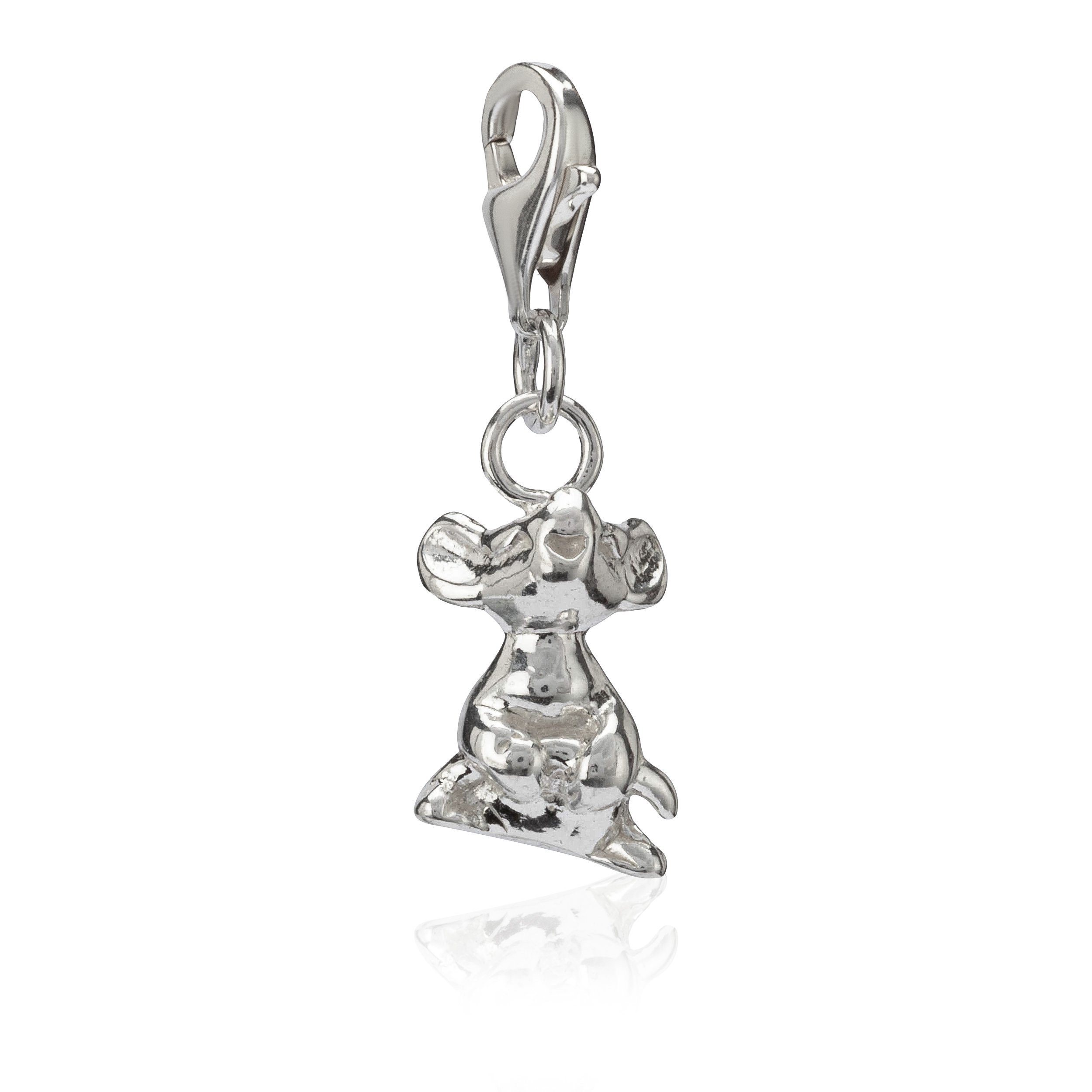 NKlaus Charm-Einhänger Damen Charm-Anhänger Geldbeutel Maus 925 Silber 12