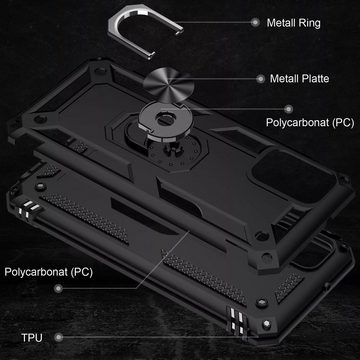 Numerva Handyhülle Schutz Hülle für Huawei P30, Outdoor Case Panzer Hülle Bumper Cover