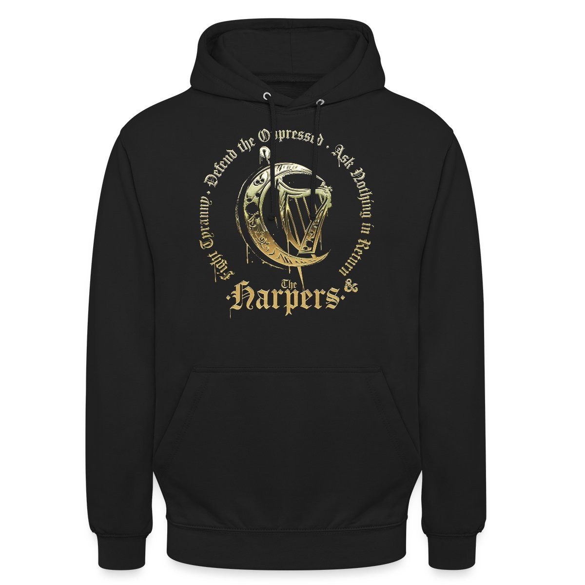 Spreadshirt Hoodie Dungeons & Dragons DND Harpers Logo Unisex Hoodie (1-tlg)