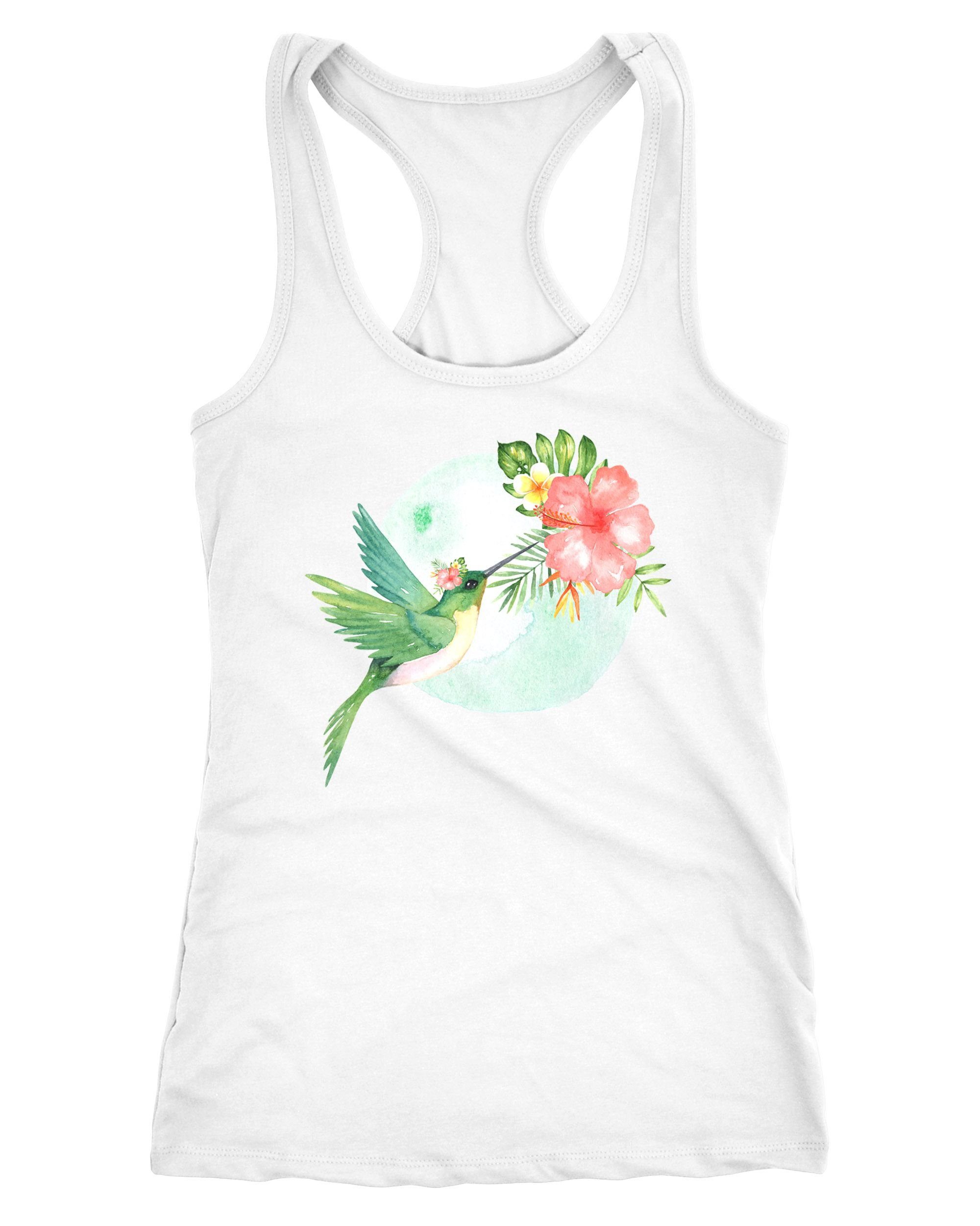 Tanktop Damen Tank-Top Kolibri Vogel Tropical Summer Jungle Paradise