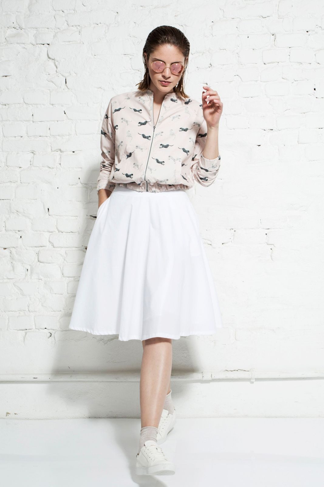 wunderwerk A-Linien-Rock Poplin midi skirt