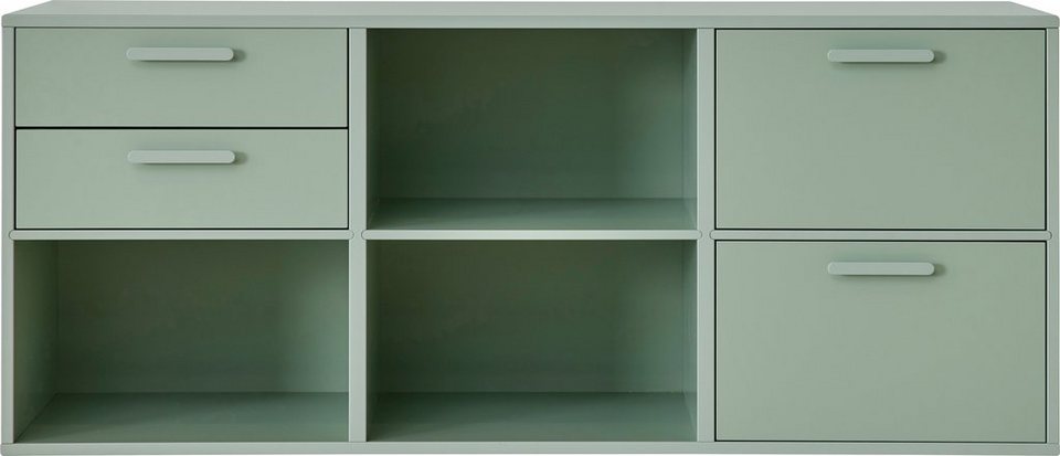 Hammel Furniture Sideboard Keep by Hammel, mit 2 Schubladen und 2 Türen,  Breite 133,8 cm, flexible Möbelserie
