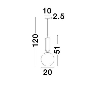 Nova Luce Hängeleuchte Pendelleuchte Grus in Schwarz und Weiß E27 510mm, keine Angabe, Leuchtmittel enthalten: Nein, warmweiss, Hängeleuchte, Pendellampe, Pendelleuchte