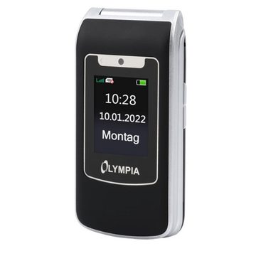 OLYMPIA OFFICE Style Duo 4G Seniorenhandy (2.4 Zoll, Klapphandy, Mobil Telefon, inklusive Dockingstation, schwarz)