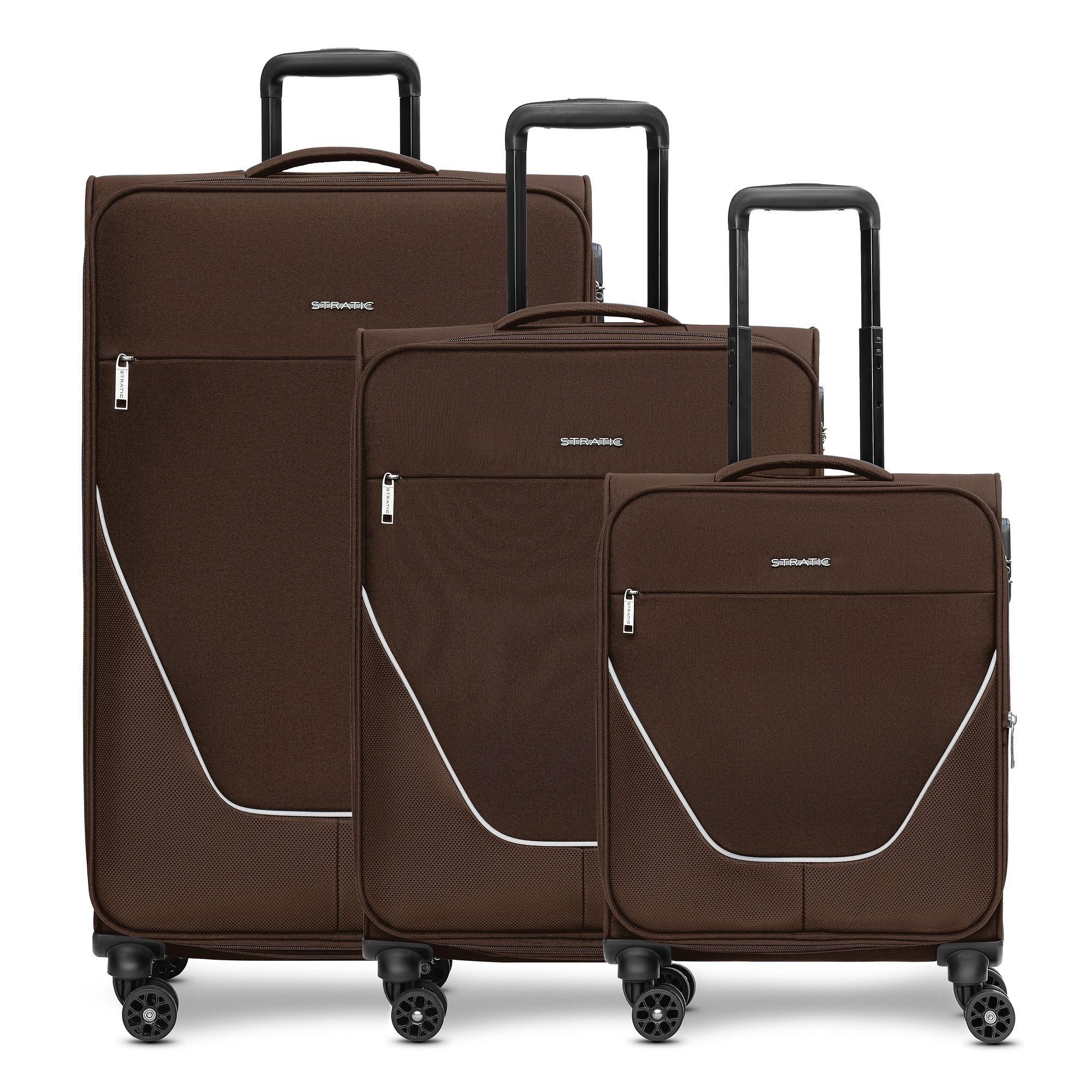 Stratic Trolleyset taska, 4 Rollen, (3-teilig, 3 tlg), Polyester günstig online kaufen