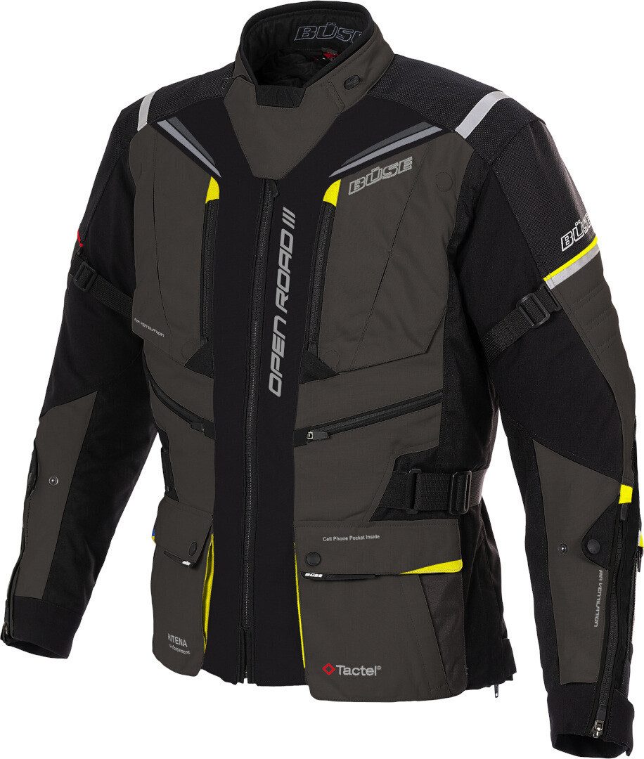 Büse Motorradjacke Open Road III wasserdichte Damen Motorrad Textiljacke herausnehmbare Membrane,wasserdicht