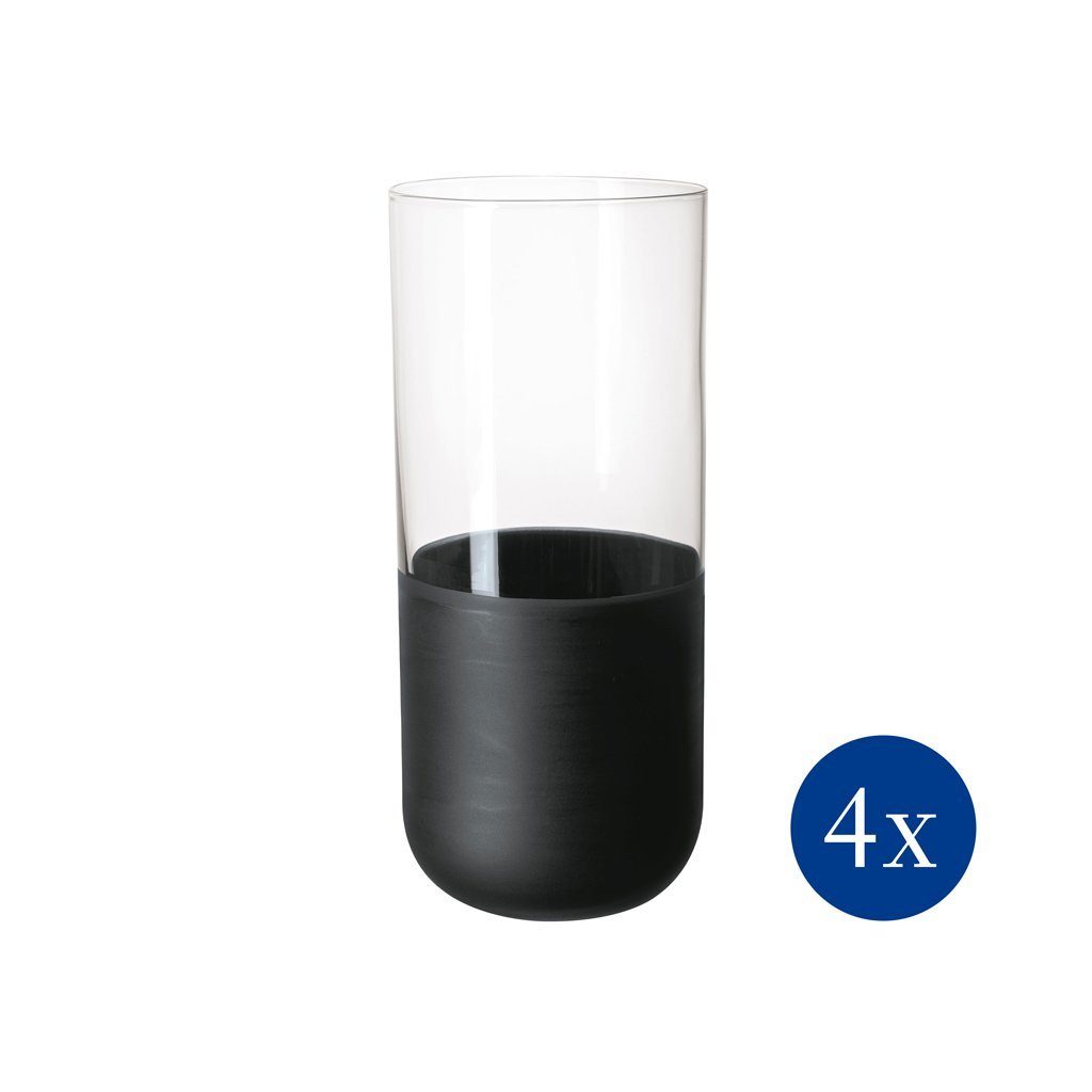 Villeroy & Boch Longdrinkglas Manufacture Rock Longdrinkbecher, Glas