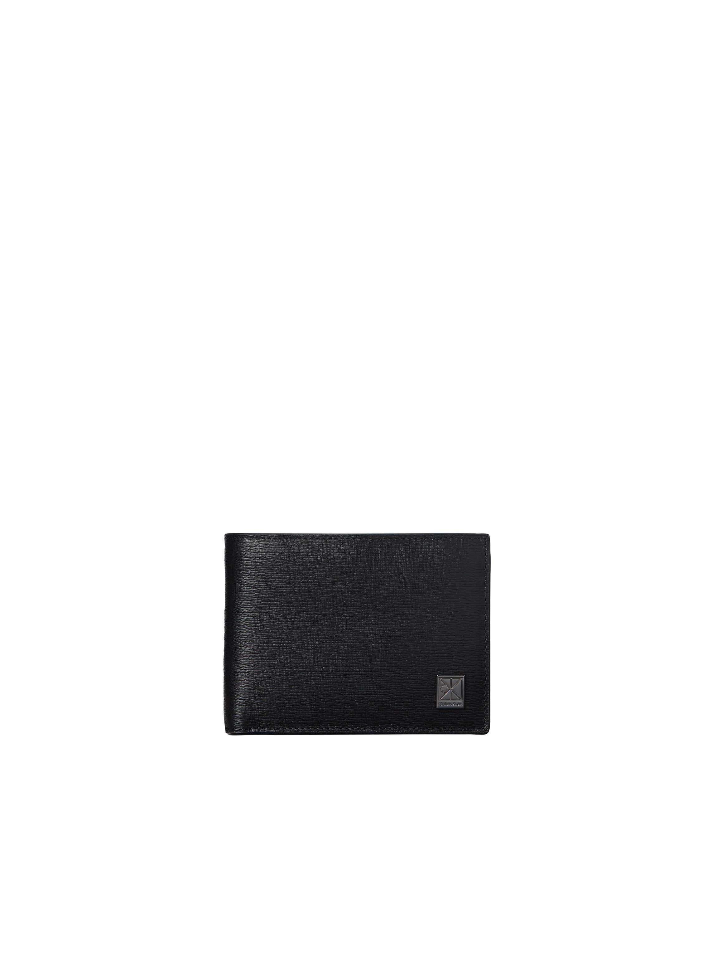 Calvin Klein Geldbörse EMBLEM HW TRIFOLD W/ COIN, Geldbeutel, Portemonnaie, Money Pocket mit metallic CK-Label