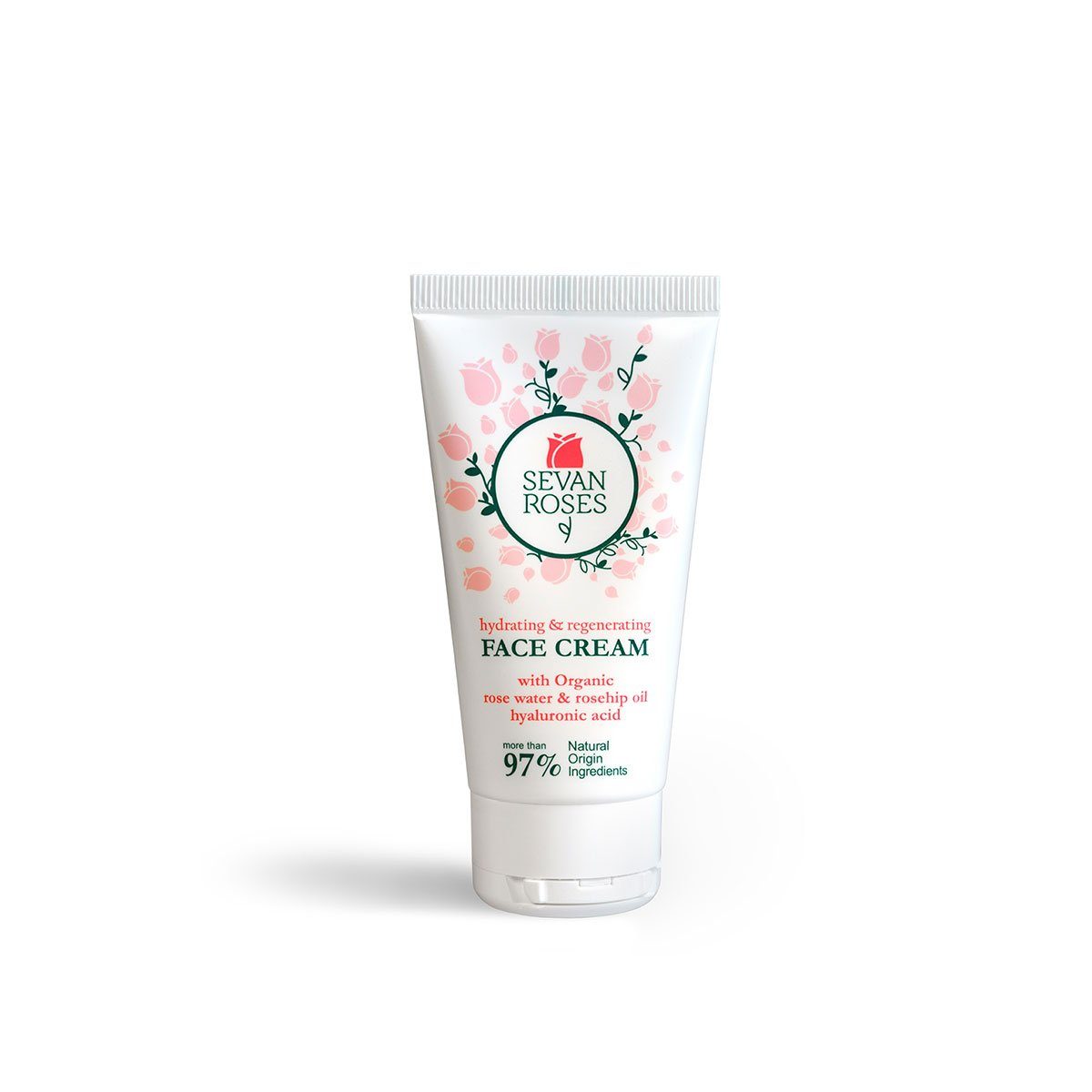 Sevan Roses Feuchtigkeitscreme Gesichtscreme Feuchtigkeitsspendend mit Rosenwasser Sevan Roses 50ml, 1-tlg.