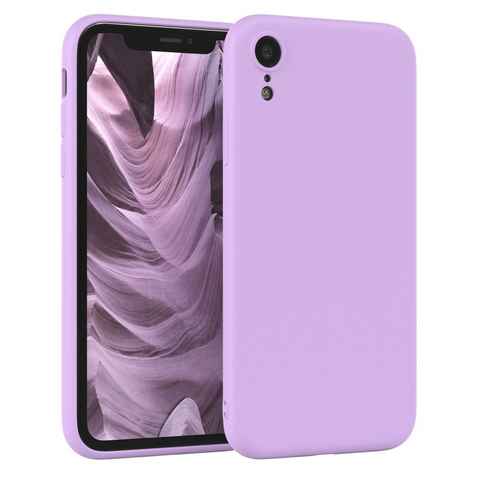 EAZY CASE Handyhülle TPU Hülle für Apple iPhone XR 6,1 Zoll, Silikon Schutzhülle Kameraschutz kratzfest Back Cover Lavendel Lila