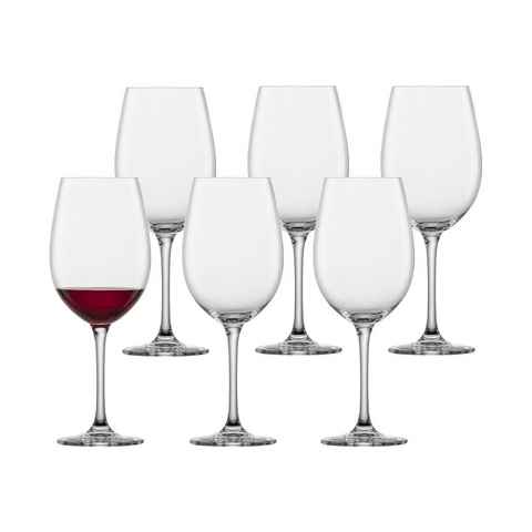 SCHOTT-ZWIESEL Rotweinglas Classico Bordeaux Rotweingläser 645 ml 6er Set, Glas