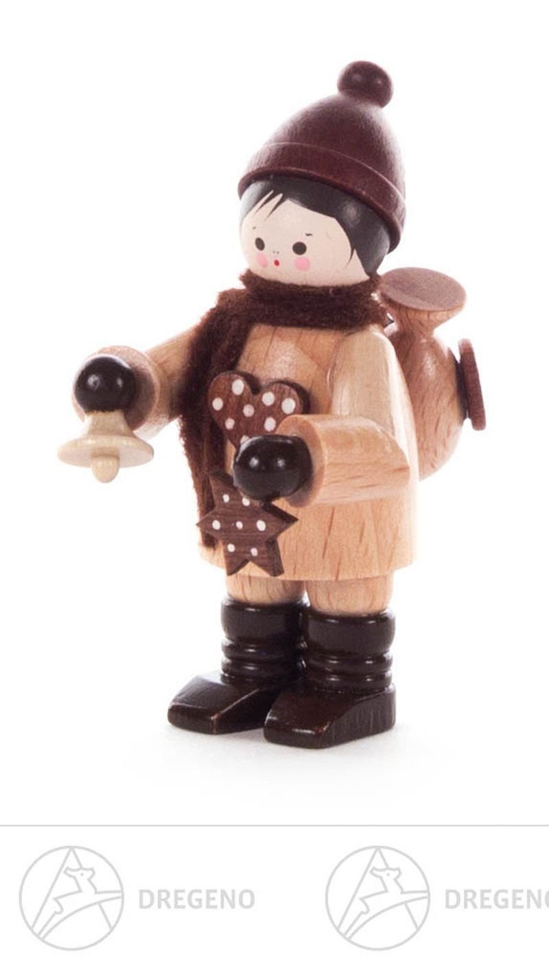 Dregeno Erzgebirge Weihnachtsfigur Weihnachtliche Miniatur Pfefferkuchenkind Breite x Höhe x Tiefe 3,5
