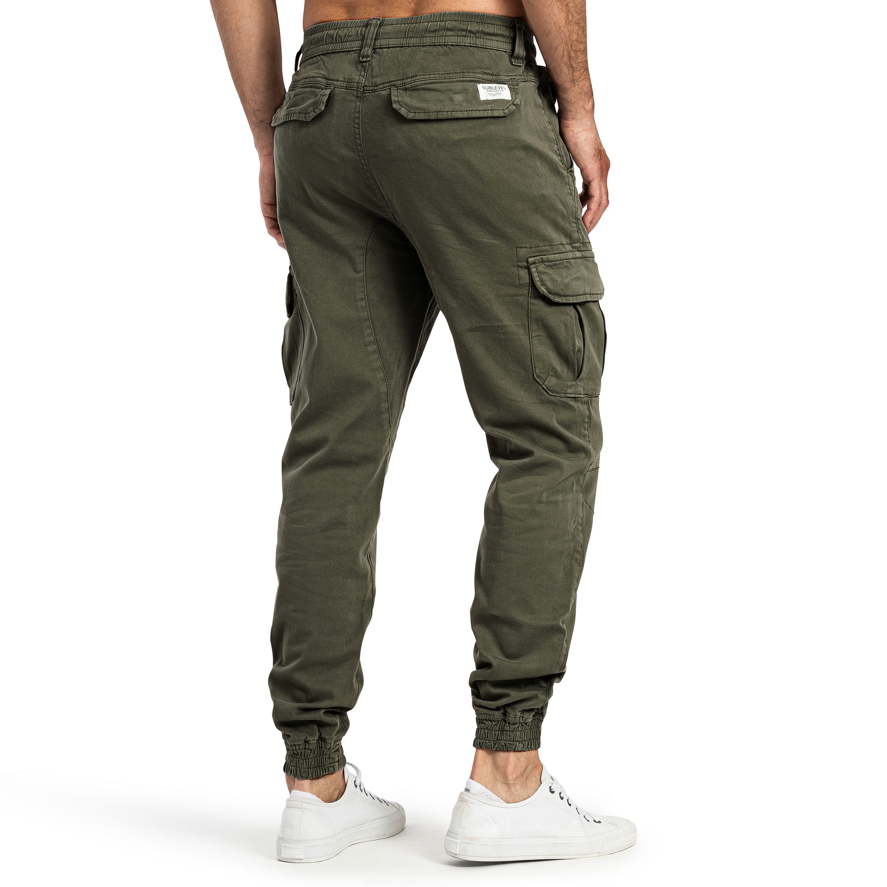 SUBLEVEL Cargohose Herren Cargo Hose Jeans Sweatpant Chino Jogginghose