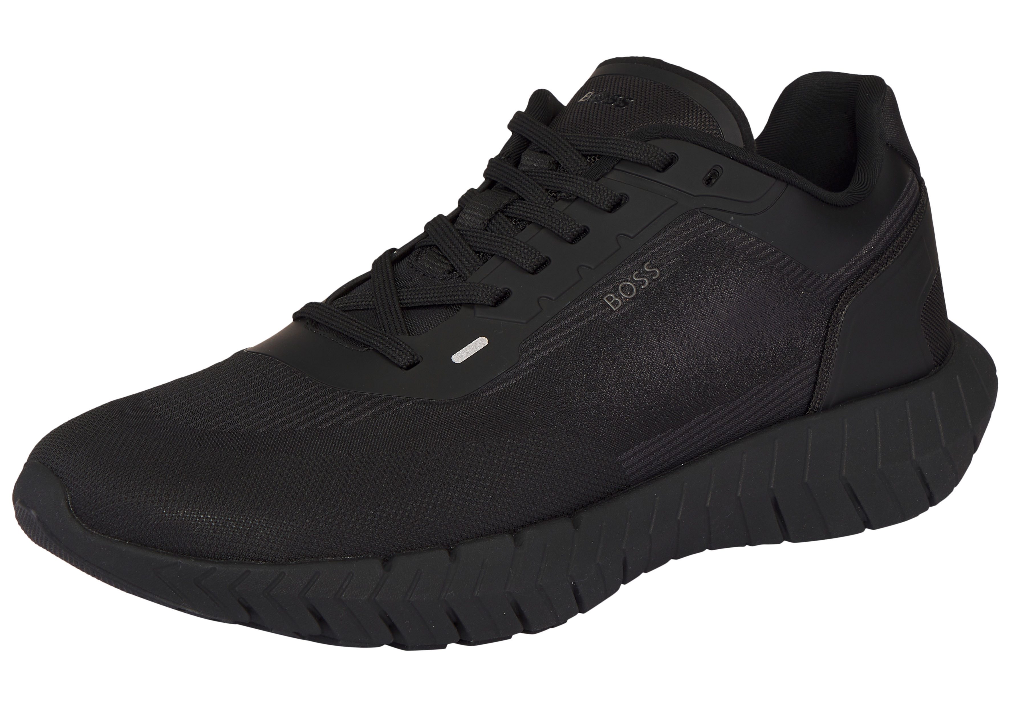 BOSS Motion Sneaker Schnürschuh, Freizeitsneaker, Halbschuh mit seitlichem Logo