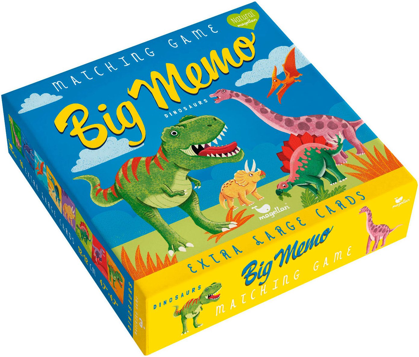 Magellan Spiel Big Memo Dinosaurs, Kinderspiel, Made in Germany