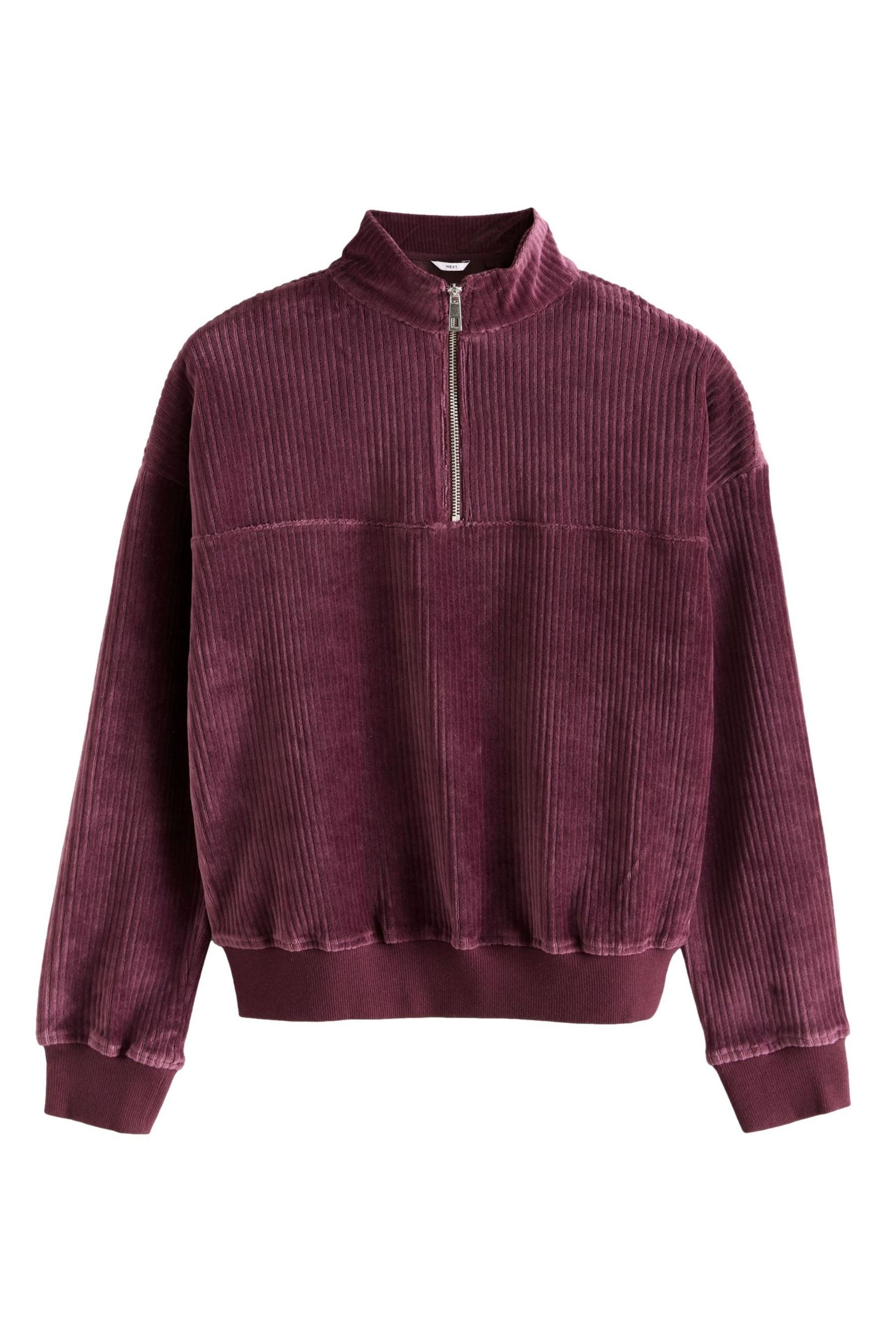 Next Sweatshirt Weiches Co-Ord Rundhals-Sweatshirt, Reißverschluss günstig online kaufen