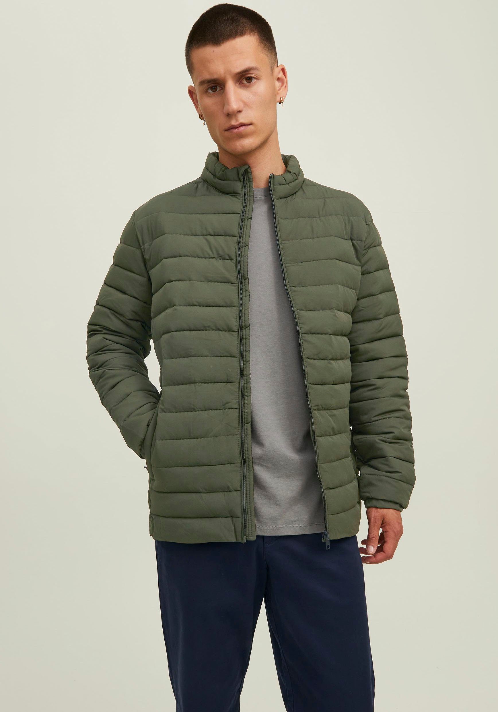 Jack & Jones Steppjacke RECYCLE PUFFER COLLAR rosin