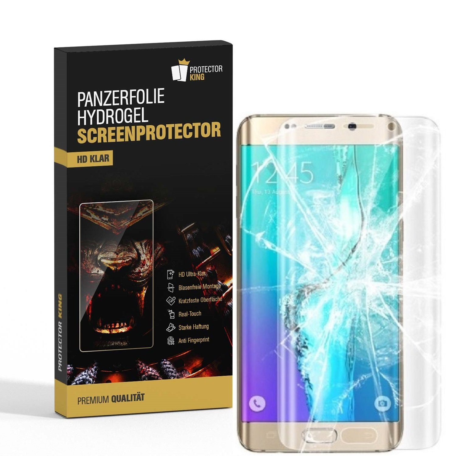 Protectorking Schutzfolie »6x Panzerfolie für Samsung galaxy S6 Edge FULL«,  (6-Stück, 1-Set), Gestochen scharfe HD Ultra Klare Displayschutzfolie  online kaufen | OTTO