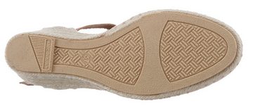 VERBENAS Sandalette, Sommerschuh, Sandale, mit Bast bezogenem Keilabsatz