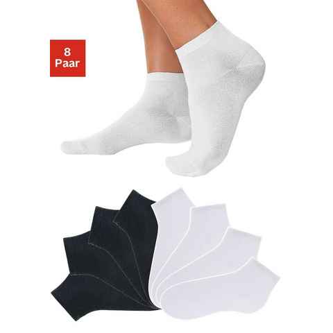 Go in Kurzsocken (Set, 8-Paar) uni in Basic Farben