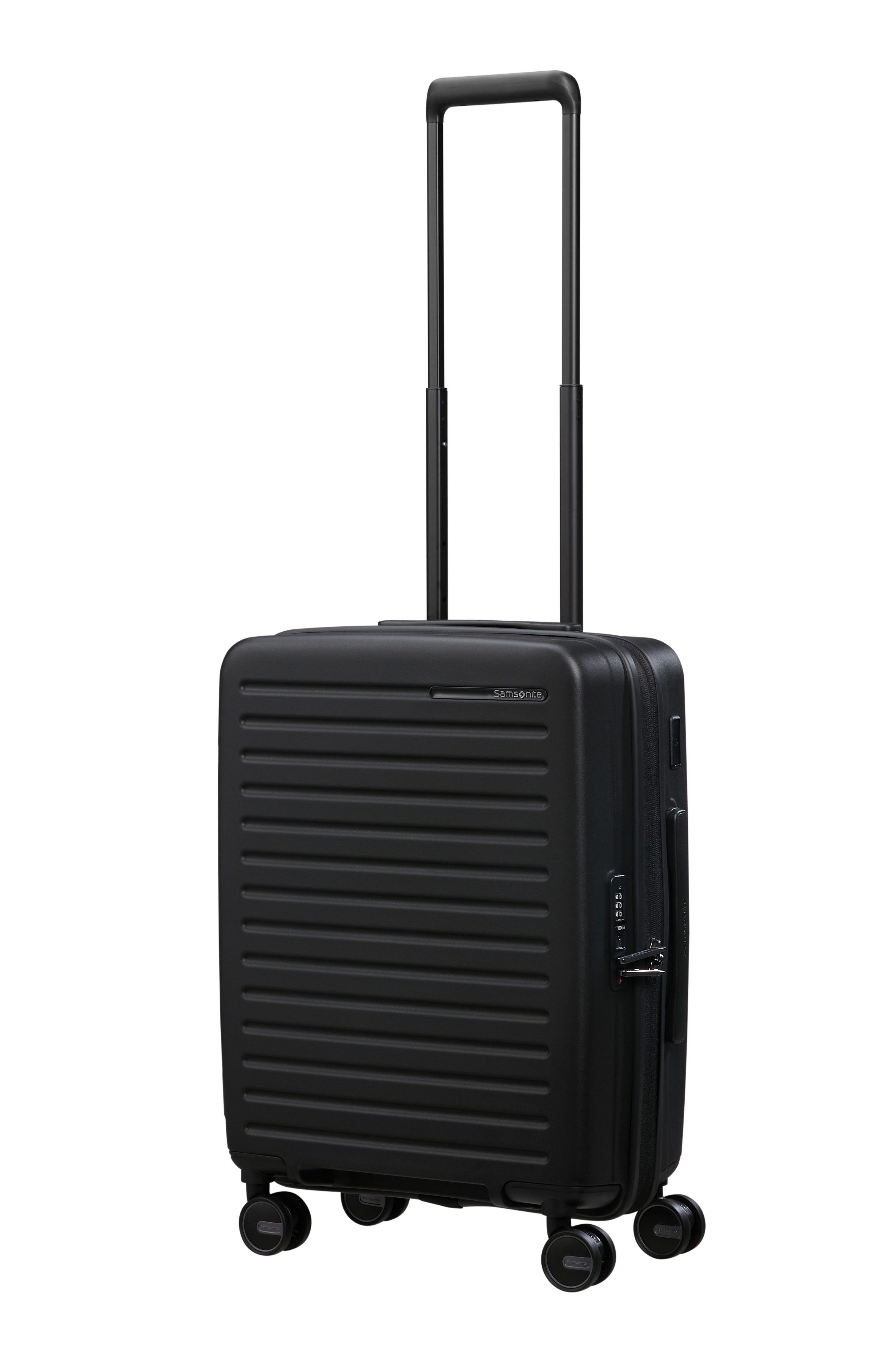 Samsonite Hartschalen-Trolley RESTACKD, 4 Rollen, mit fester Trennwand und verstellbaren Packgurten