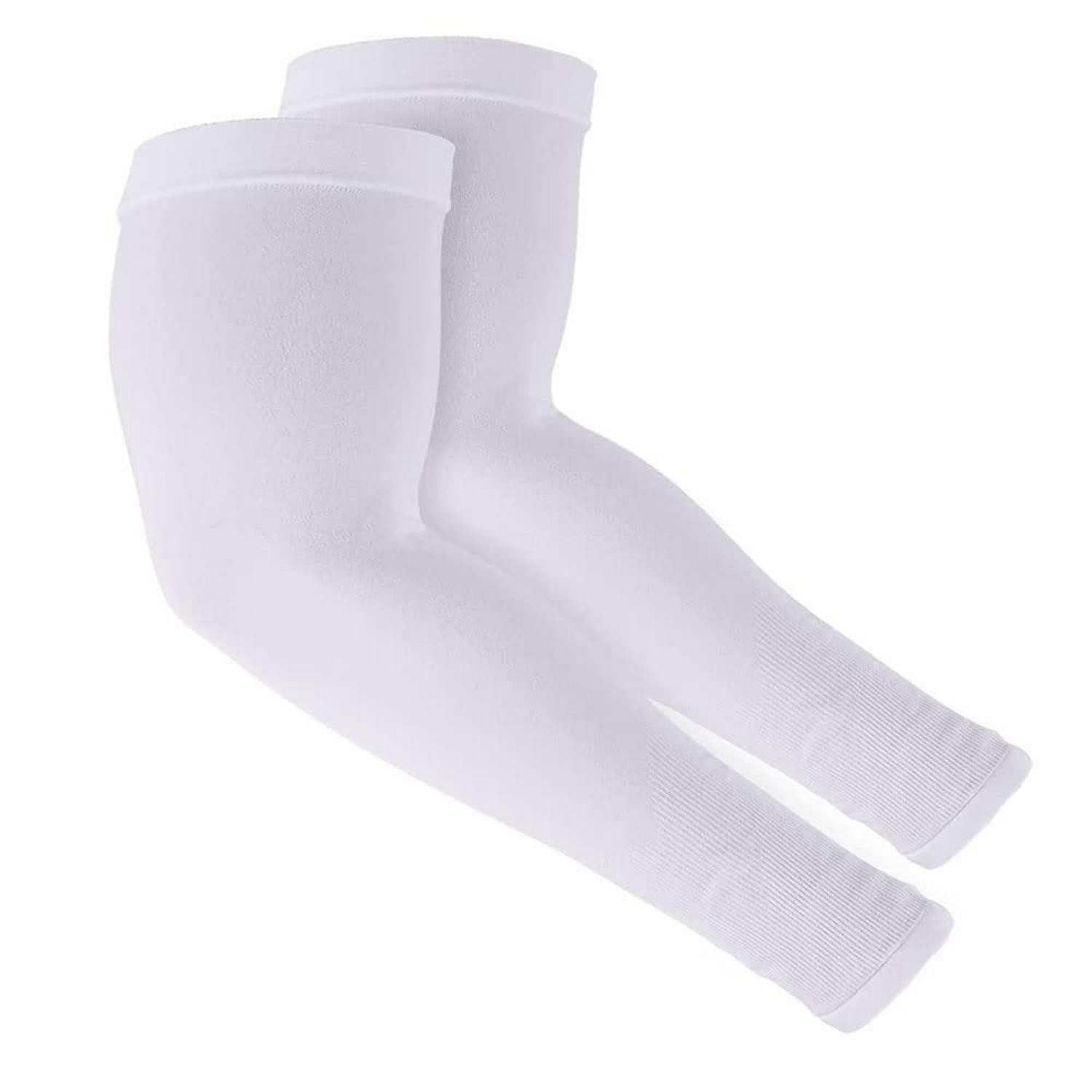 LuxusKollektion Armlinge Armwärmer-Sleeves Weiß Herren Damen UPF50