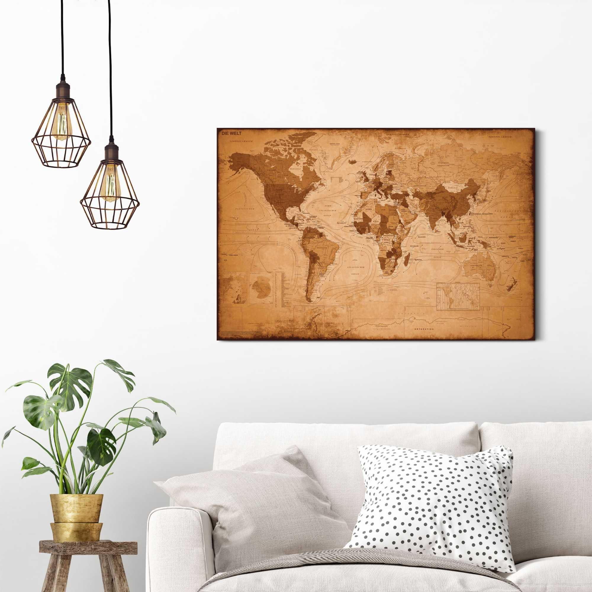 Home affaire Bild Weltkarte - antik, günstig online kaufen