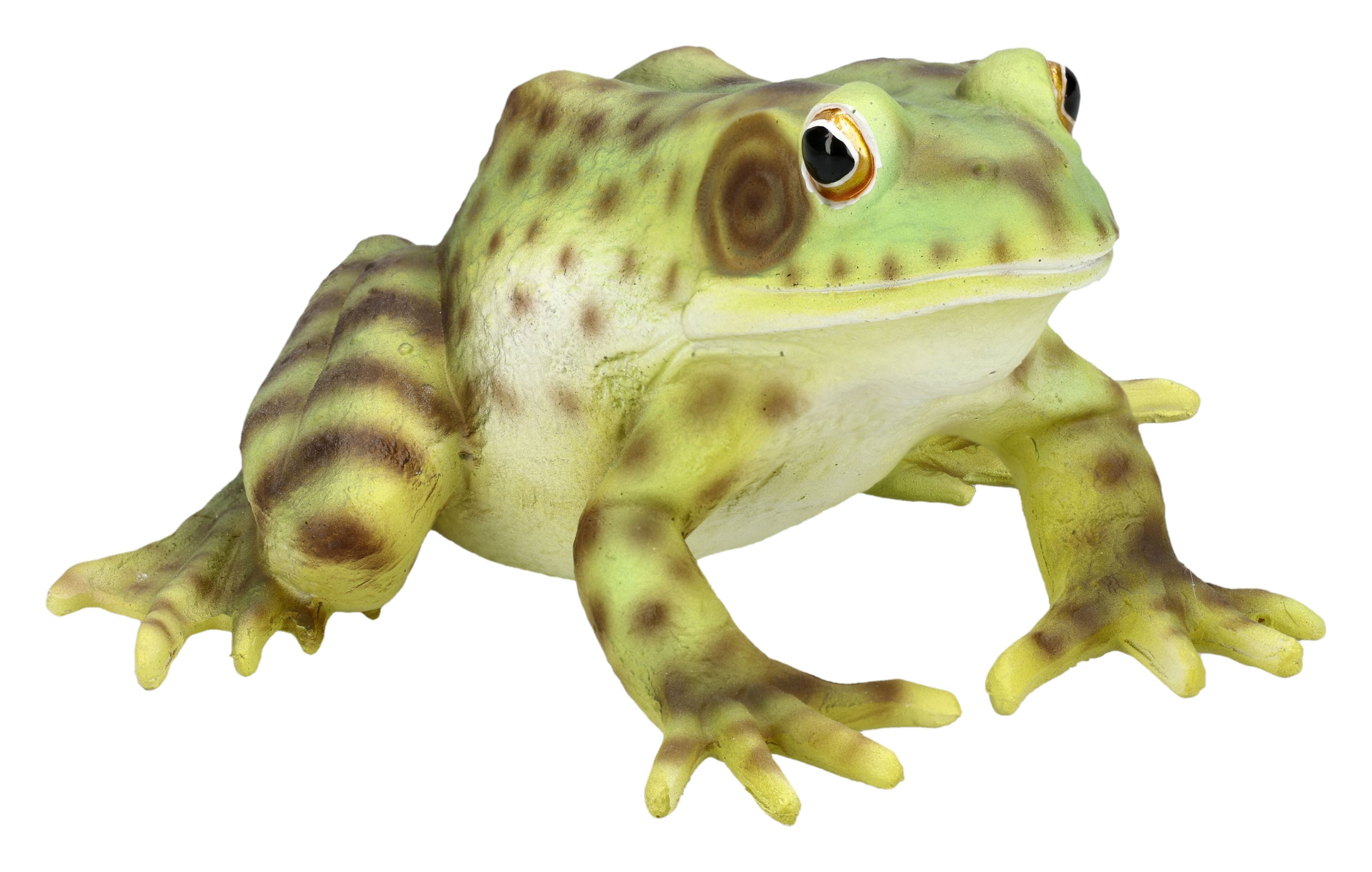 Figuren Shop GmbH Gartenfigur Frosch Statue – Tierfigur Garten Dekofigur detailreich Gartenfigur