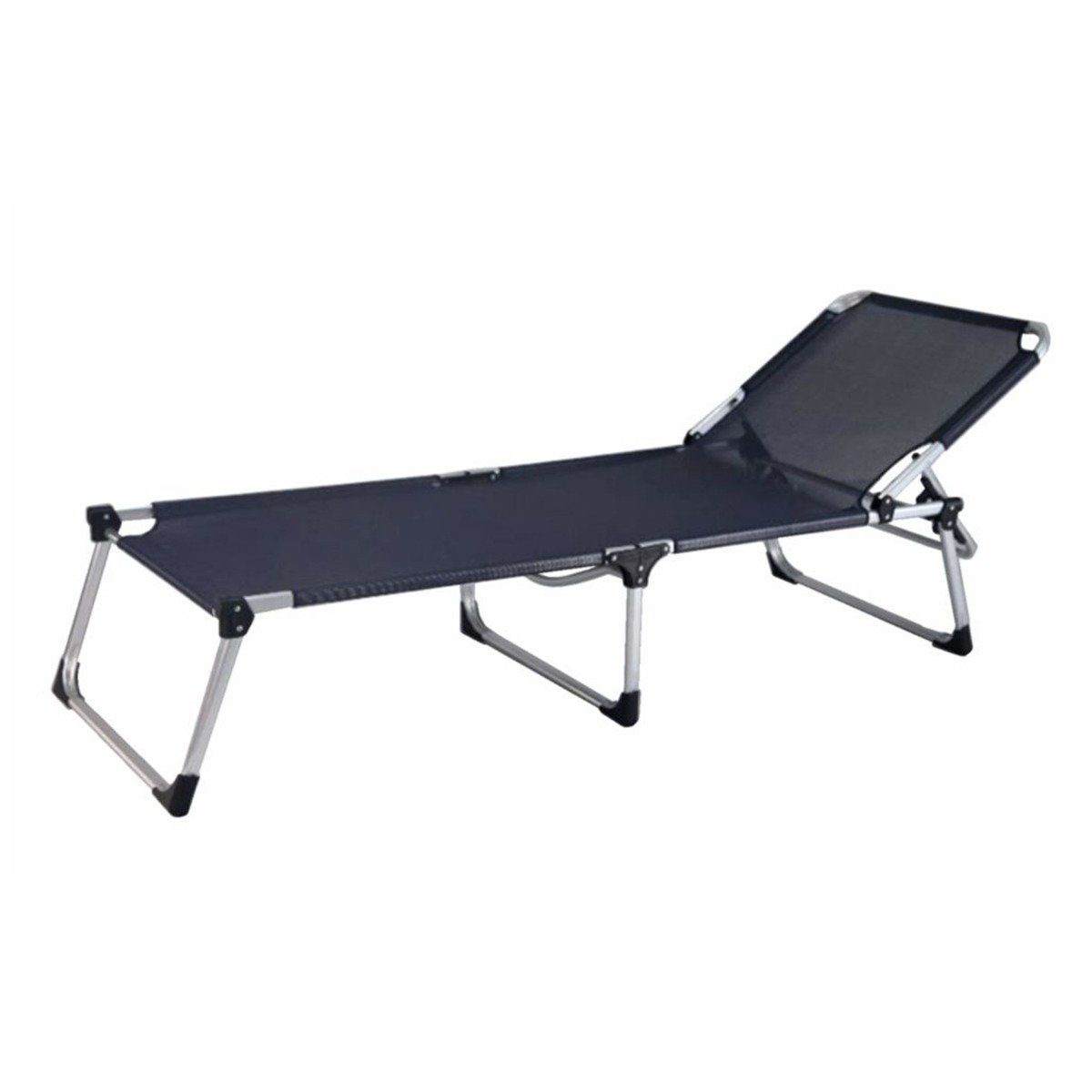 Garden Pleasure Gartenliege Gartenliege Sonnenliege Seniorenliege Klappbar XXL bis 120 Kg, 1 St., hoher Einstieg, hohe Belastbarkeit, klappbar