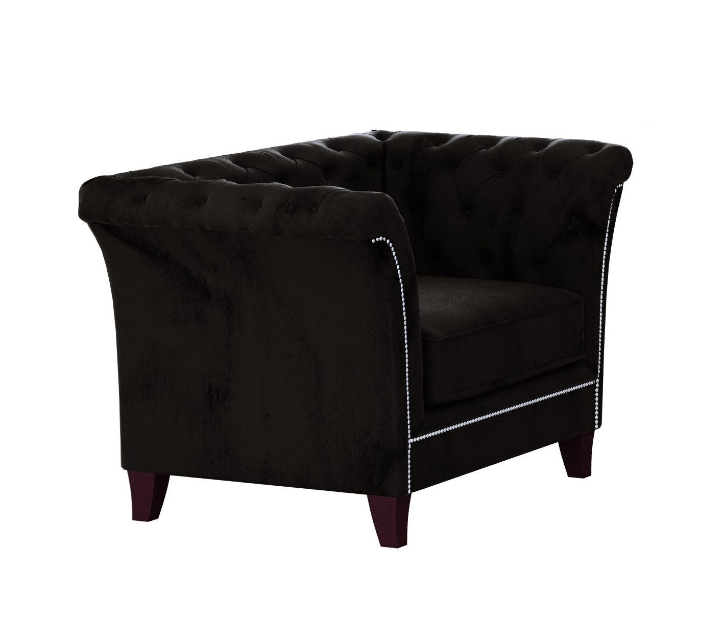 S-Style Möbel Chesterfield-Sessel Rainsburg aus Samt-Stoff günstig online kaufen