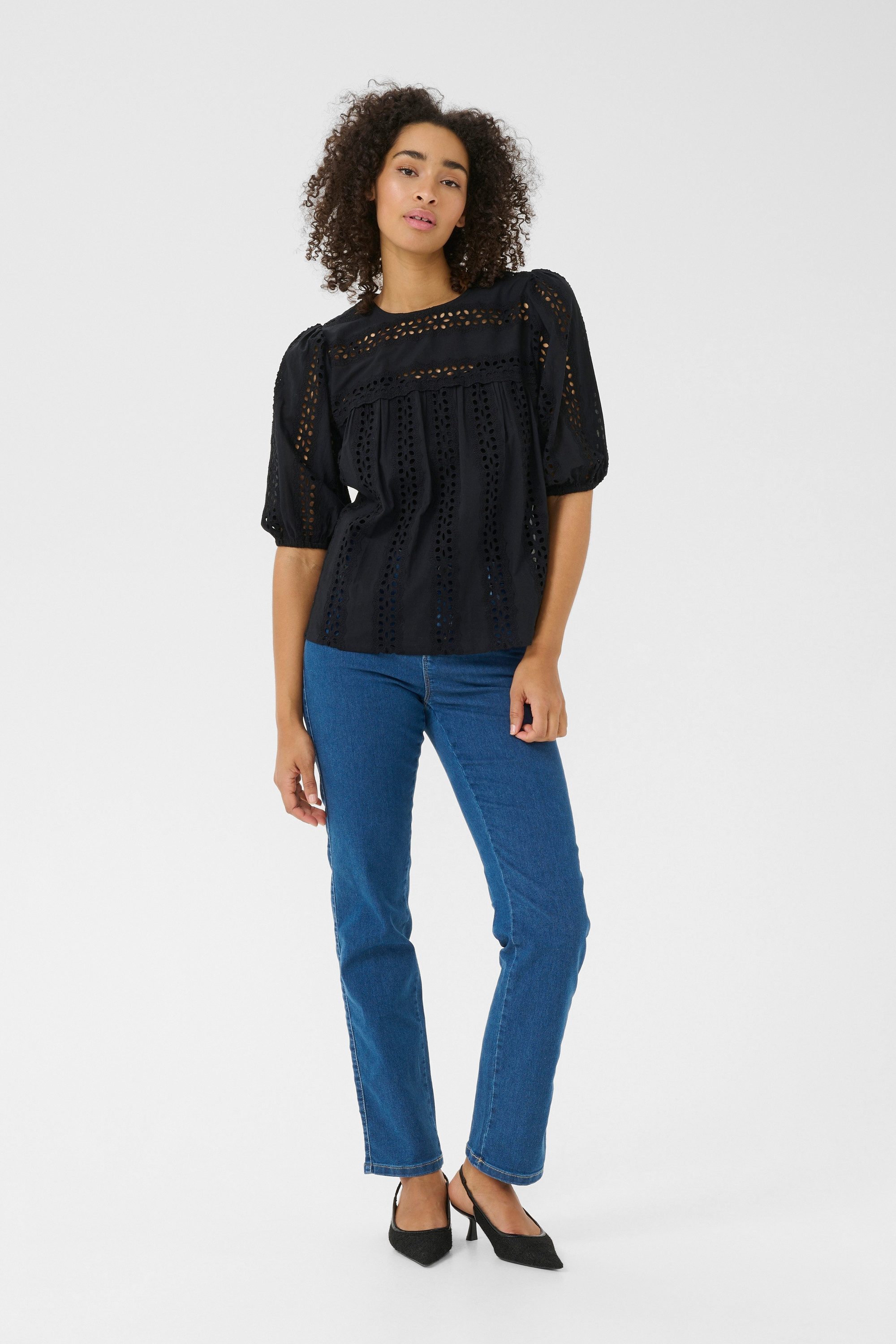 Langarmbluse Langarm-Bluse KArandy