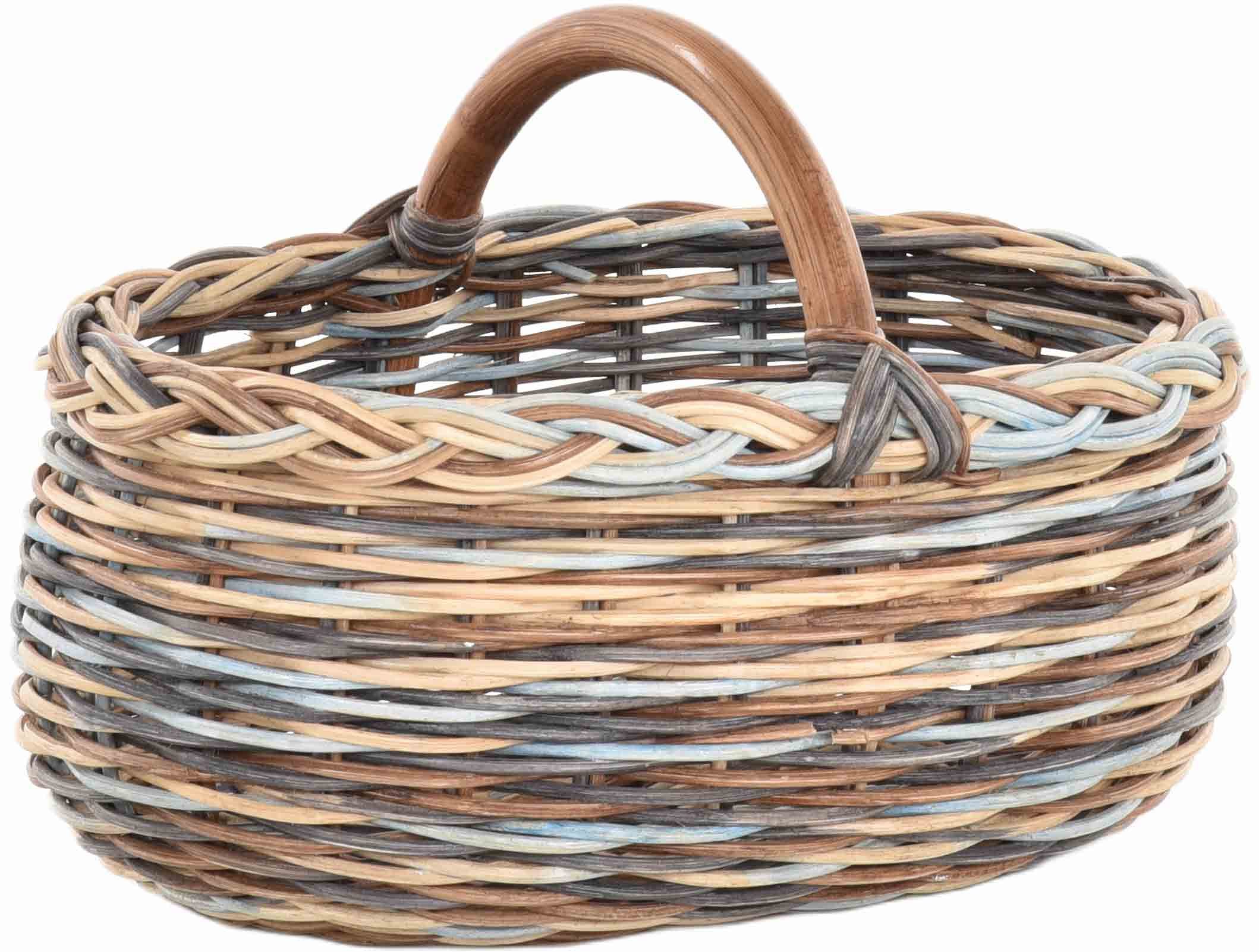 Krines Home Flechtkorb Autokorb Einkaufskorb Natur günstig online kaufen