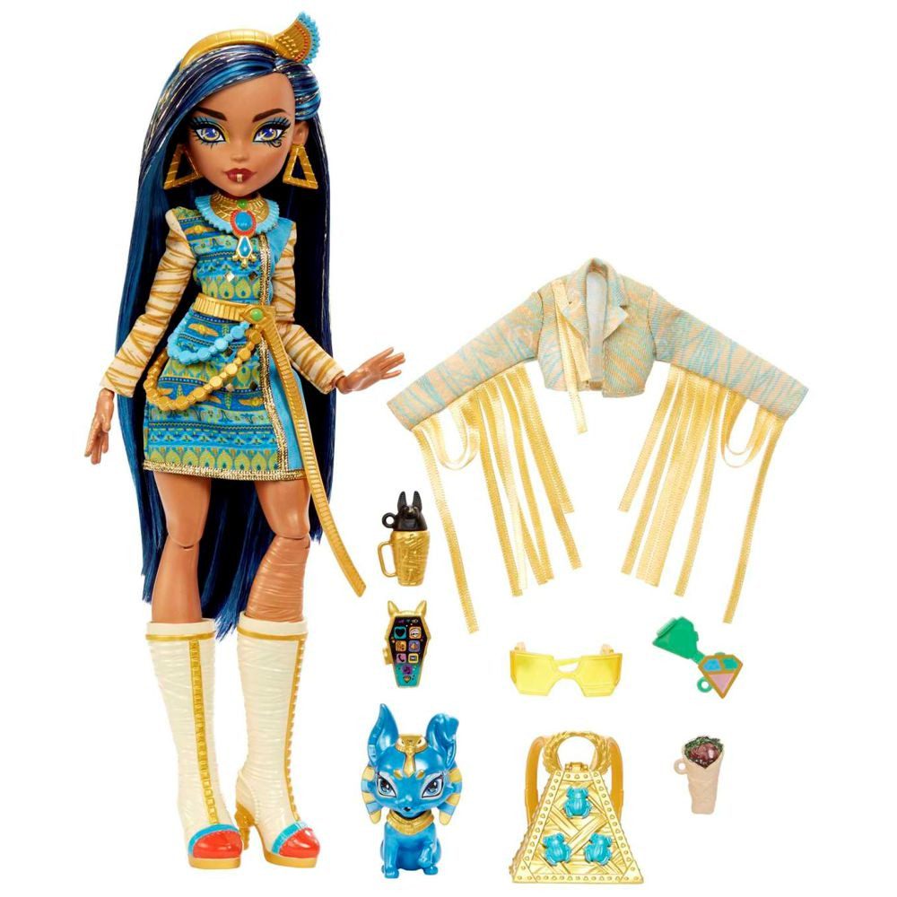 Mattel® Anziehpuppe Puppe Cleo De Nile Monster High HHK54 Spiel-Set mit Acc günstig online kaufen
