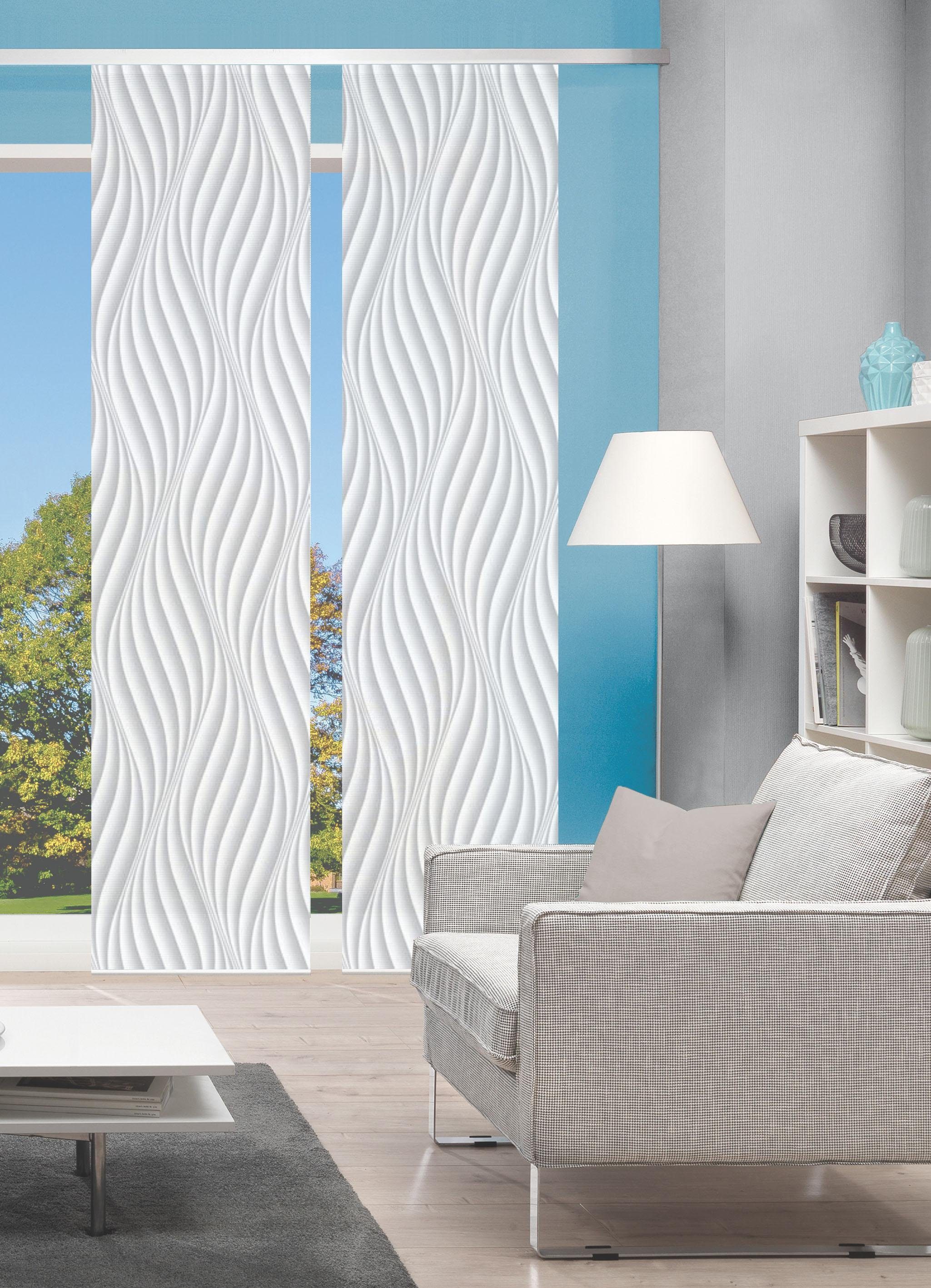 Vision S Schiebegardine "2ER SET WAVE" Paneelwagen 2 Stk. tlg. HxB: 260x60, günstig online kaufen