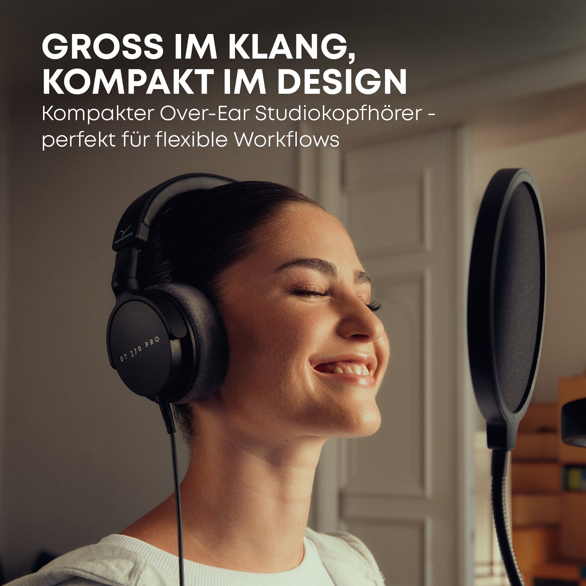 beyerdynamic DT 270 PRO Over-Ear-Kopfhörer (ohrumschließender Studiokopfhörer für Recording & Monitoring)