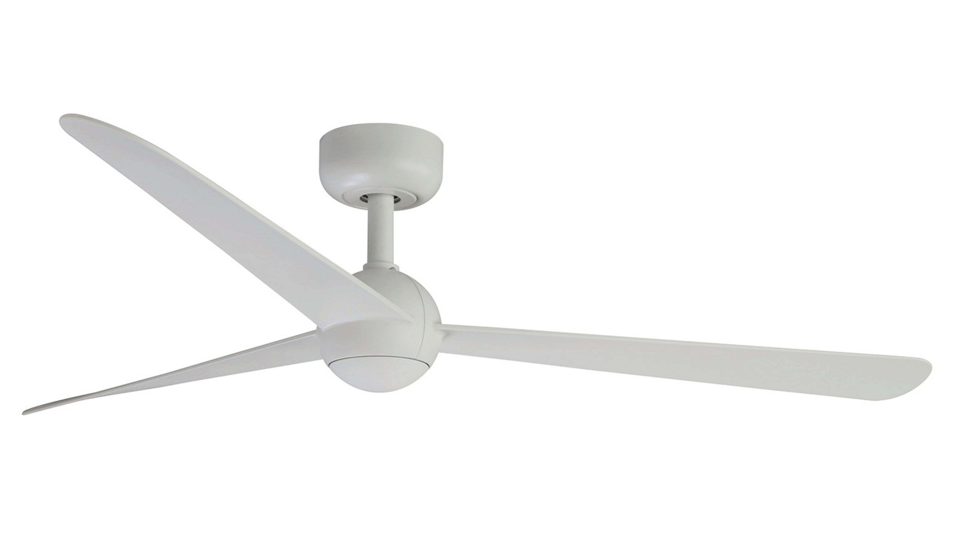 FARO Barcelona Deckenventilator Energiespar Deckenventilator mit Fernbedienung Sfera M Weiß 125 cm, Timer